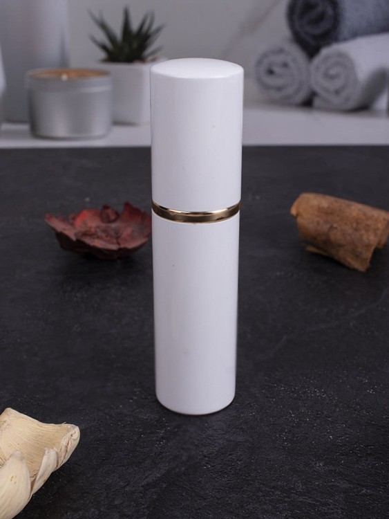 Атомайзер 5 мл металл белый