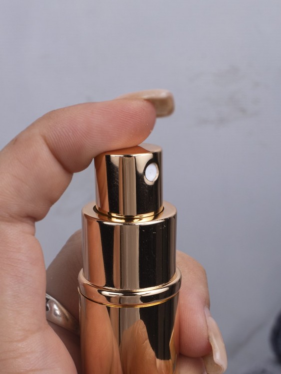 Атомайзер 10 мл металл золото глянец зеркальный