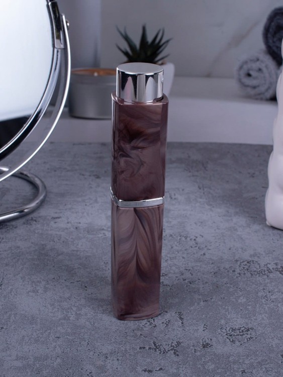 Атомайзер 10 мл коричнеый ПОМАДКА МРАМОР квадрат