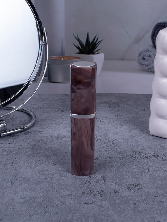 Атомайзер 10 мл коричнеый ПОМАДКА МРАМОР квадрат