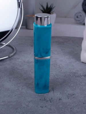 Атомайзер 10 мл голубой ПОМАДКА МРАМОР квадрат