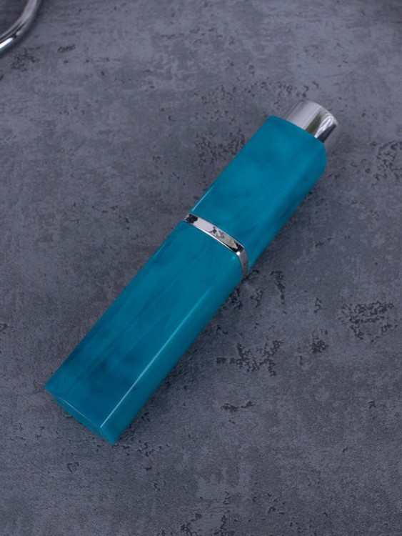 Атомайзер 10 мл голубой ПОМАДКА МРАМОР квадрат