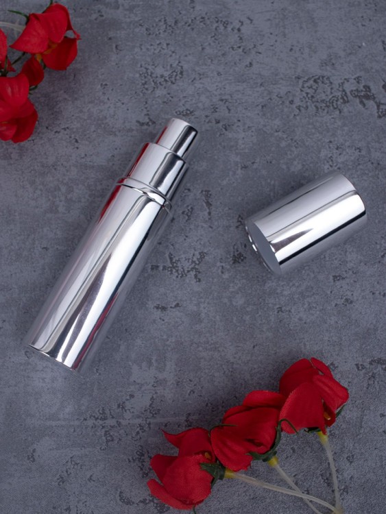 Атомайзер 5 мл металл серебро глянец зеркальный 