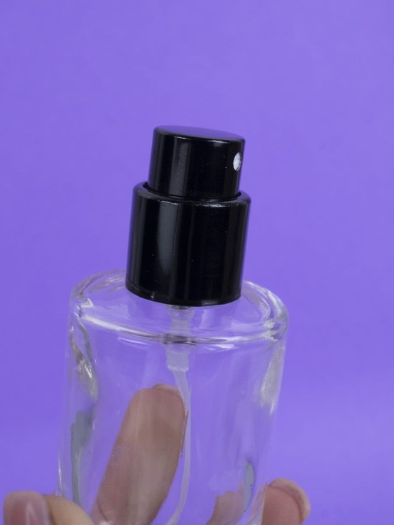 Флаконы 20мл стекло спрей черный круглый