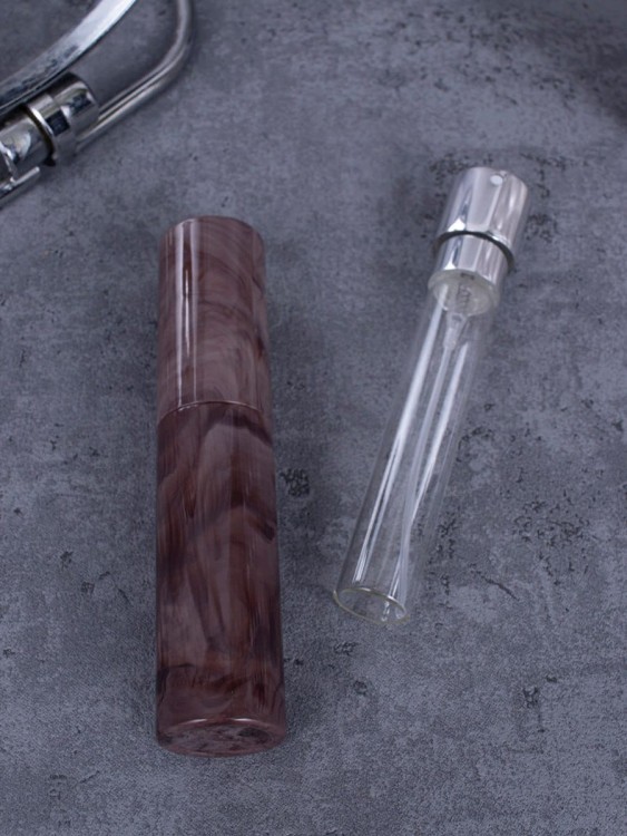 Атомайзер 10 мл коричневый ПОМАДКА МРАМОР круглый