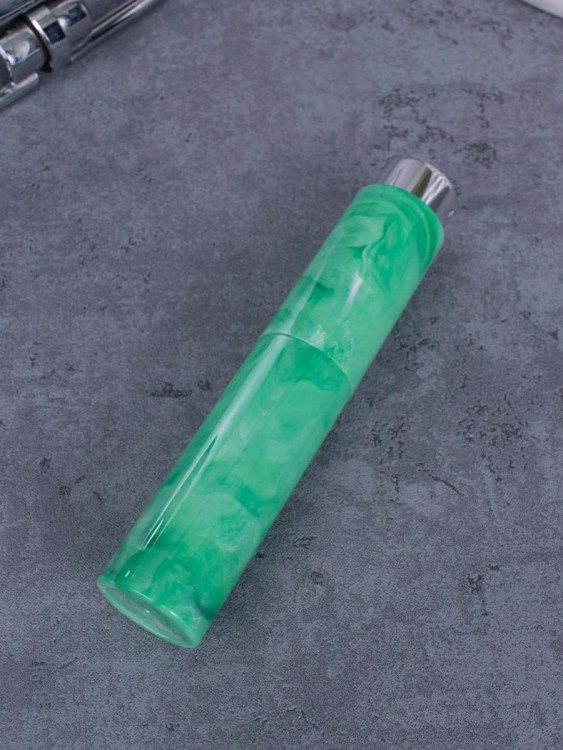 Атомайзер 10 мл зеленый ПОМАДКА  МРАМОР круглый