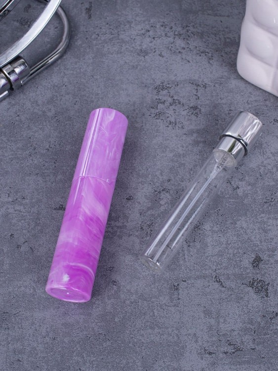 Атомайзер 10 мл фиолет ПОМАДКА МРАМОР круглый