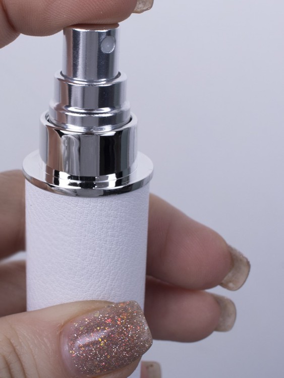 Атомайзер 12 мл Кожаный кофр белый