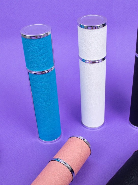 Атомайзер 12 мл Кожаный кофр белый