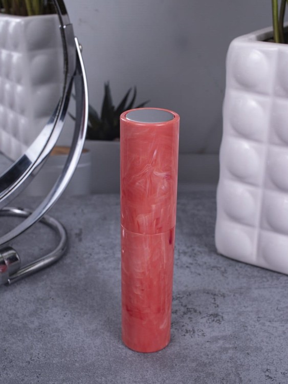 Атомайзер 10 мл красный ПОМАДКА  МРАМОР круглый