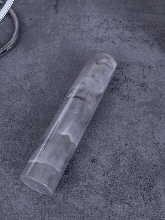 Атомайзер 10 мл серый ПОМАДКА МРАМОР круглый