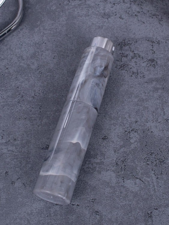 Атомайзер 10 мл серый ПОМАДКА МРАМОР круглый