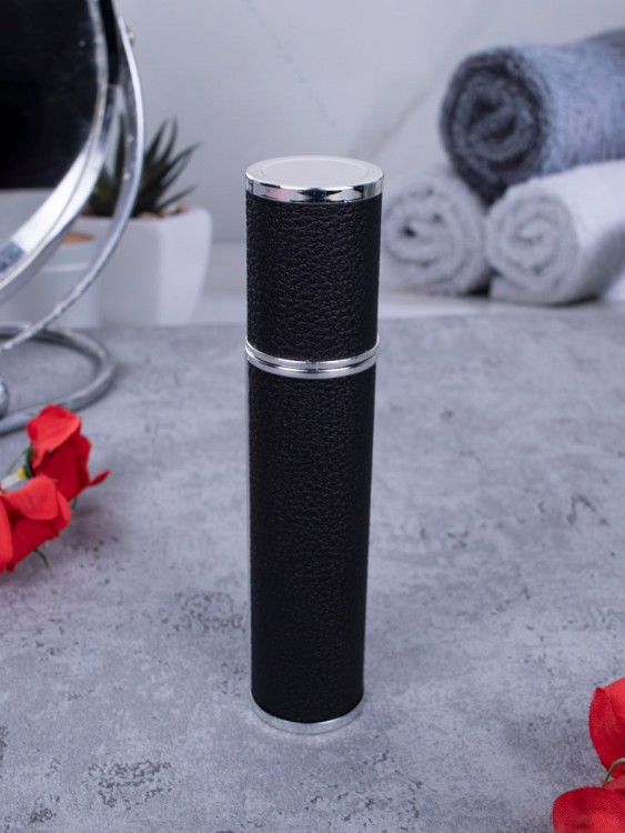 Атомайзер 12 мл Кожаный кофр черный