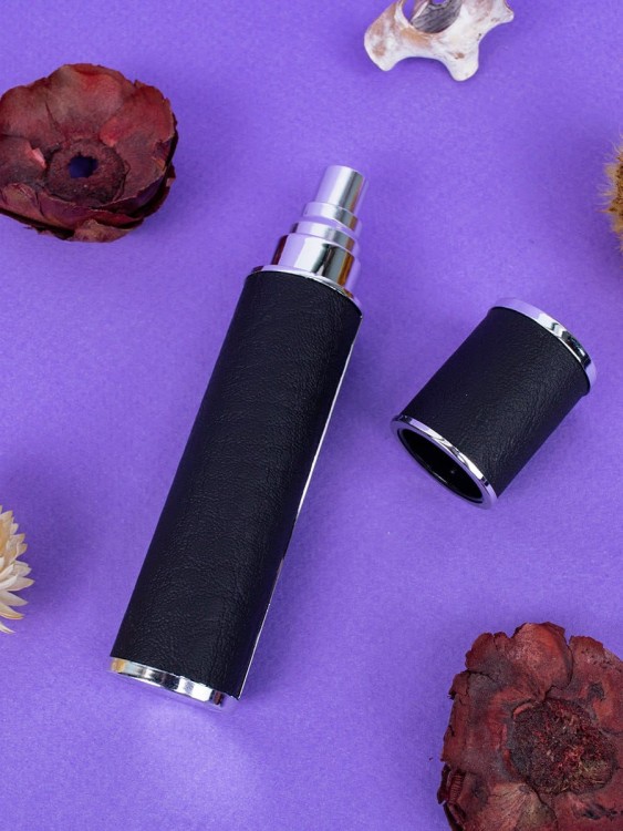 Атомайзер 12 мл Кожаный кофр черный