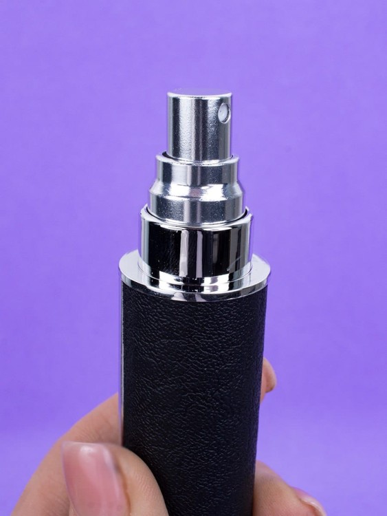 Атомайзер 12 мл Кожаный кофр черный