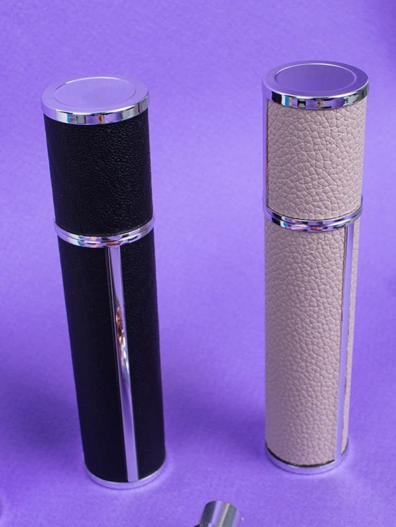 Атомайзер 12 мл Кожаный кофр черный