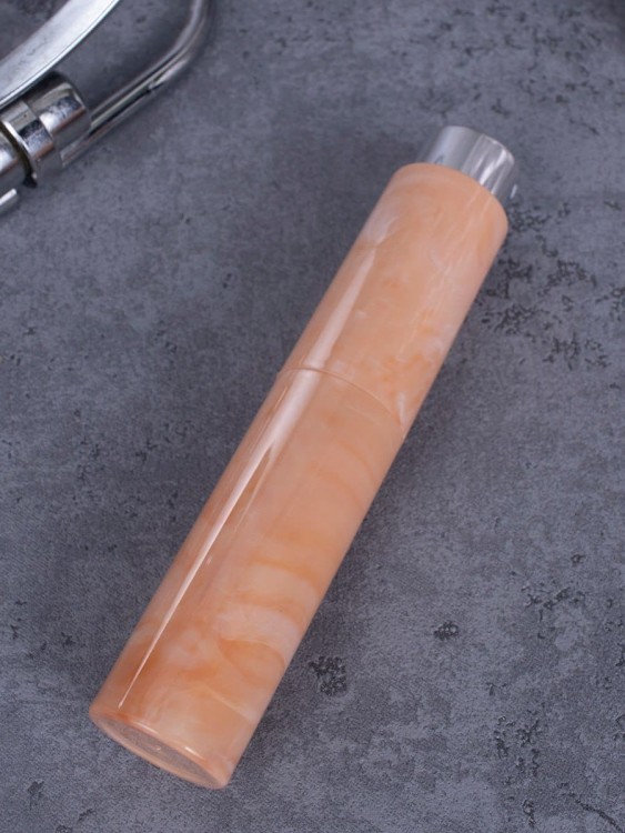 Атомайзер 10 мл оранжевый ПОМАДКА МРАМОР круглый