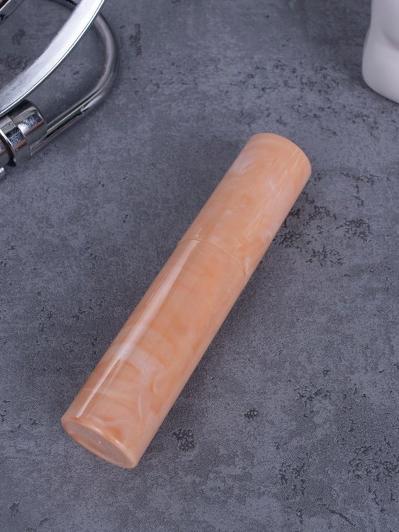 Атомайзер 10 мл оранжевый ПОМАДКА МРАМОР круглый