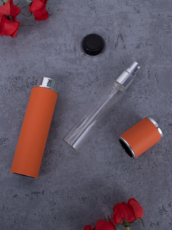 Атомайзер 12 мл Кожаный кофр оранж