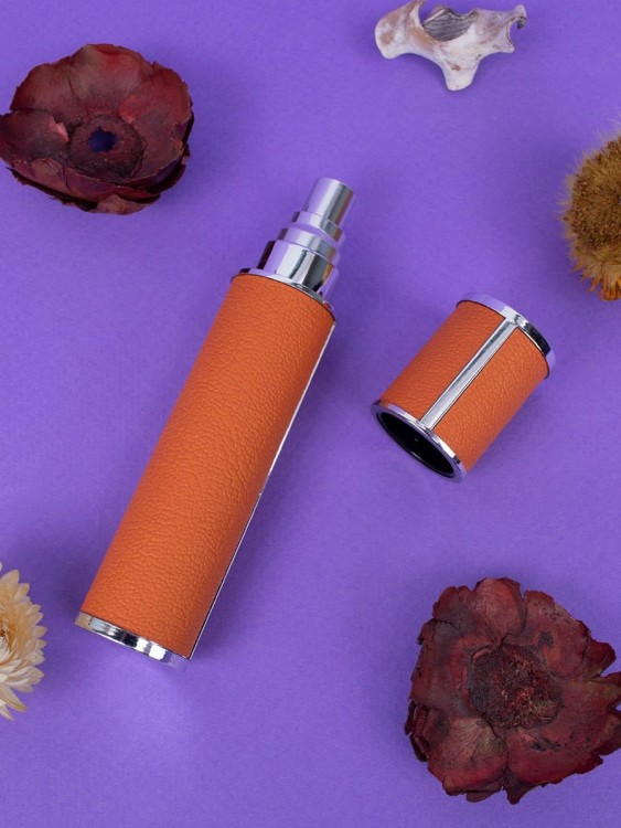 Атомайзер 12 мл Кожаный кофр оранж