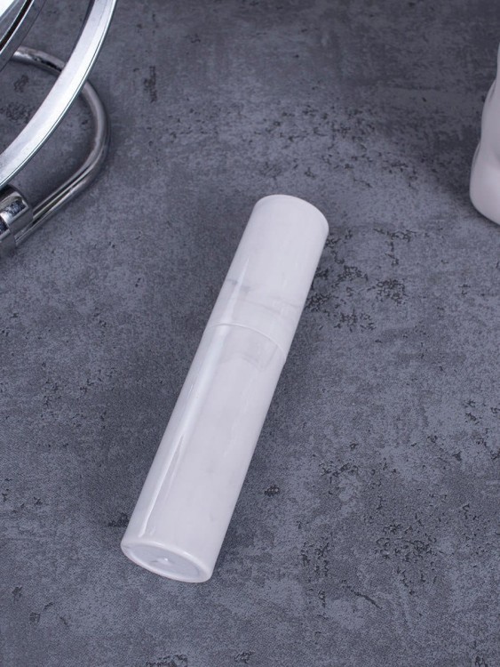 Атомайзер 10 мл белый ПОМАДКА МРАМОР круглый