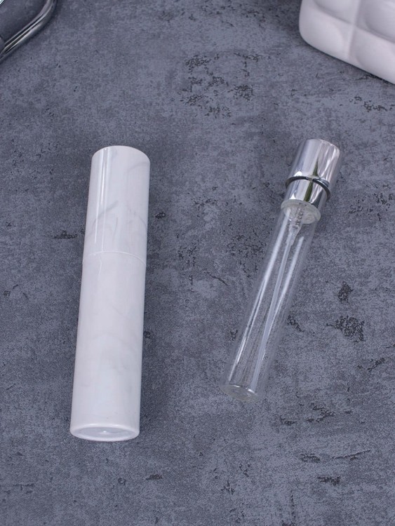 Атомайзер 10 мл белый ПОМАДКА МРАМОР круглый