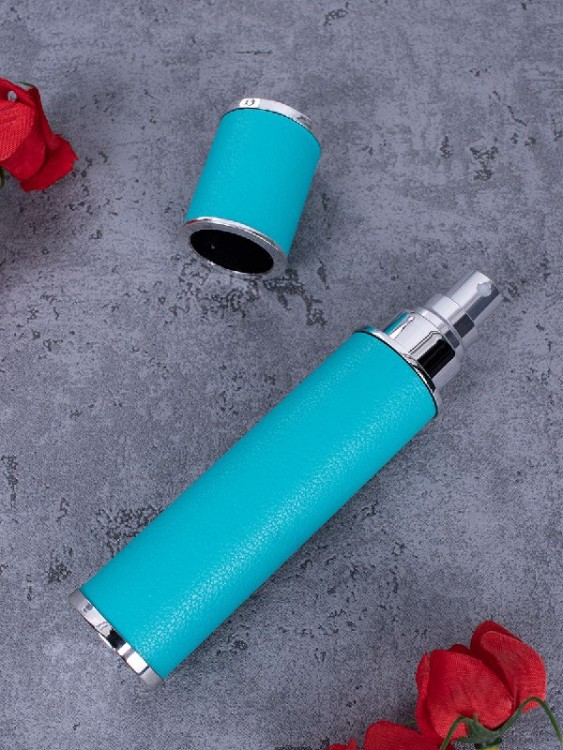 Атомайзер 12 мл Кожаный кофр голубой