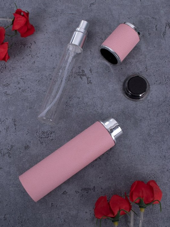 Атомайзер 12 мл Кожаный кофр розовый