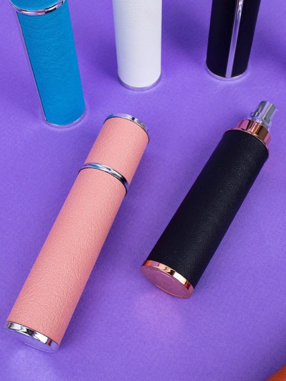 Атомайзер 12 мл Кожаный кофр розовый