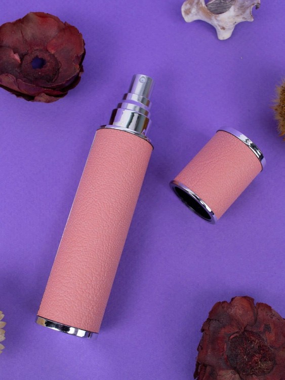 Атомайзер 12 мл Кожаный кофр розовый