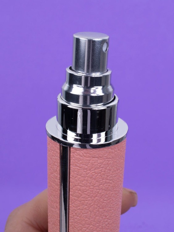 Атомайзер 12 мл Кожаный кофр розовый