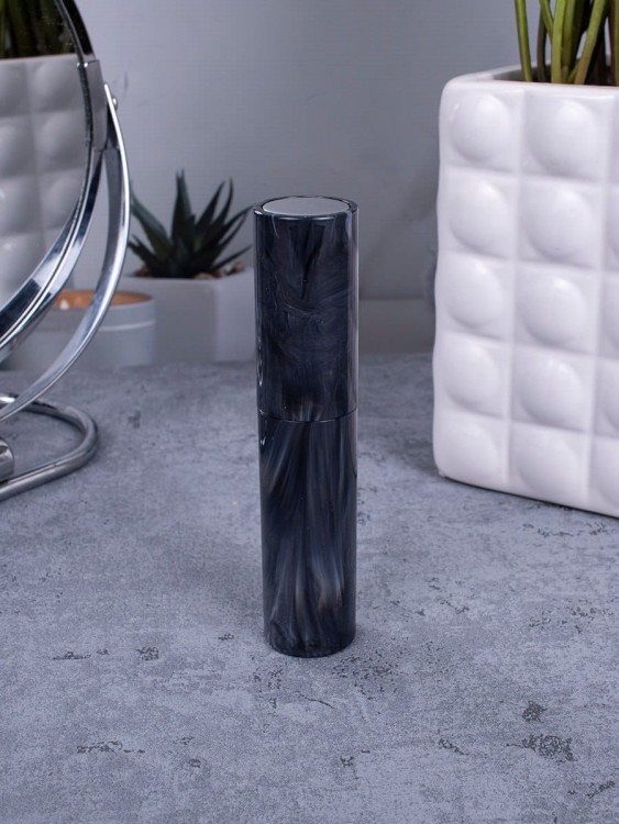 Атомайзер 10 мл черный ПОМАДКА МРАМОР круглые