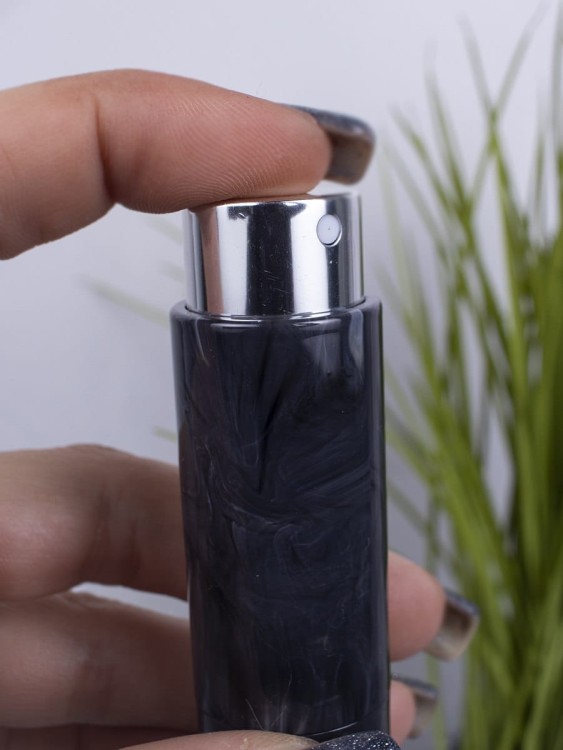 Атомайзер 10 мл черный ПОМАДКА МРАМОР круглые