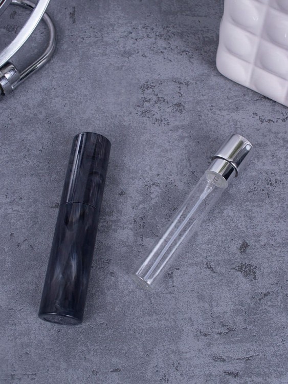 Атомайзер 10 мл черный ПОМАДКА МРАМОР круглые