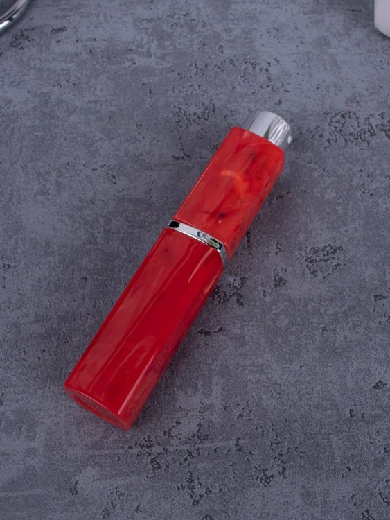 Атомайзер 10 мл красный ПОМАДКА  МРАМОР квадрат