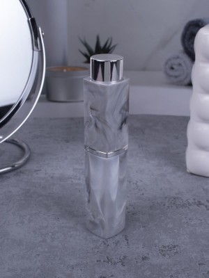 Атомайзер 10 мл серый ПОМАДКА МРАМОР квадрат