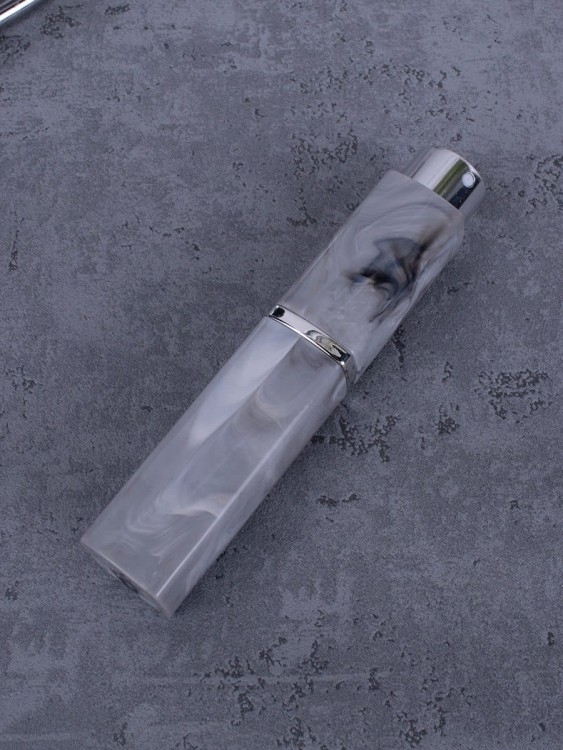 Атомайзер 10 мл серый ПОМАДКА МРАМОР квадрат