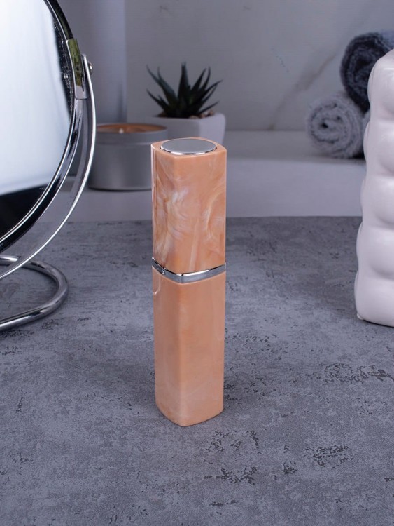 Атомайзер 10 мл оранжевый ПОМАДКА МРАМОР квадрат