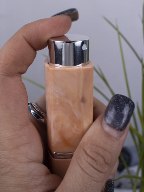 Атомайзер 10 мл оранжевый ПОМАДКА МРАМОР квадрат