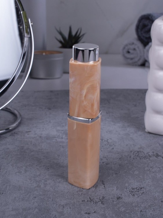 Атомайзер 10 мл оранжевый ПОМАДКА МРАМОР квадрат