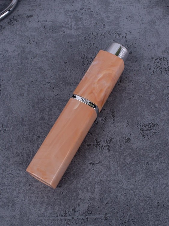 Атомайзер 10 мл оранжевый ПОМАДКА МРАМОР квадрат