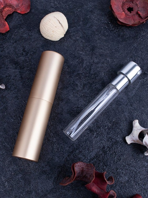 Атомайзер 5 мл металл золото ПОМАДКА