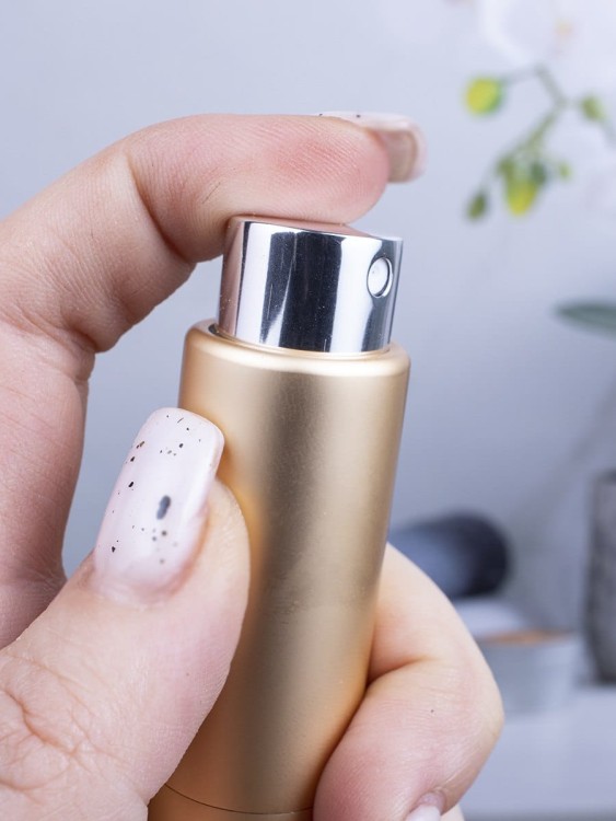 Атомайзер 5 мл металл золото ПОМАДКА