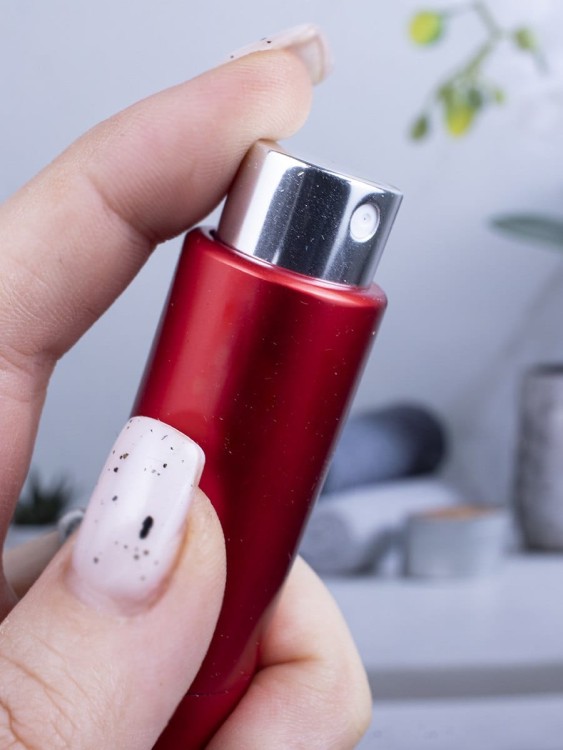 Атомайзер 5 мл металл красный ПОМАДКА