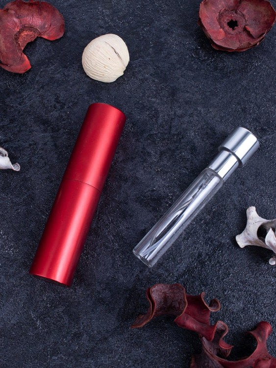 Атомайзер 5 мл металл красный ПОМАДКА