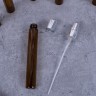 Атомайзер 10мл ТЕМНОЕ СТЕКЛО металлические крышки СЕРЕБРО спрей  