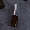 Атомайзер 2мл ТЕМНОЕ СТЕКЛО металический спрей серебро 