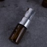 Атомайзер 2мл ТЕМНОЕ СТЕКЛО металический спрей серебро 