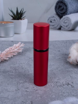 Атомайзер 10 мл металл красный  С ЧЕРНЫМ КОЛЬЦОМ