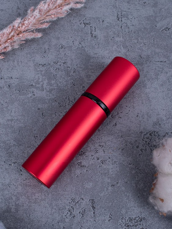 Атомайзер 10 мл металл красный  С ЧЕРНЫМ КОЛЬЦОМ